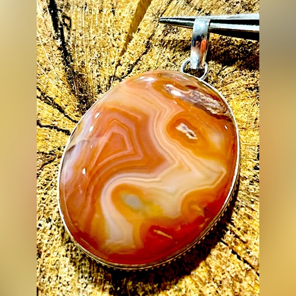 Sardonyx Rusty Brown Pendant - Picture 1 of 10